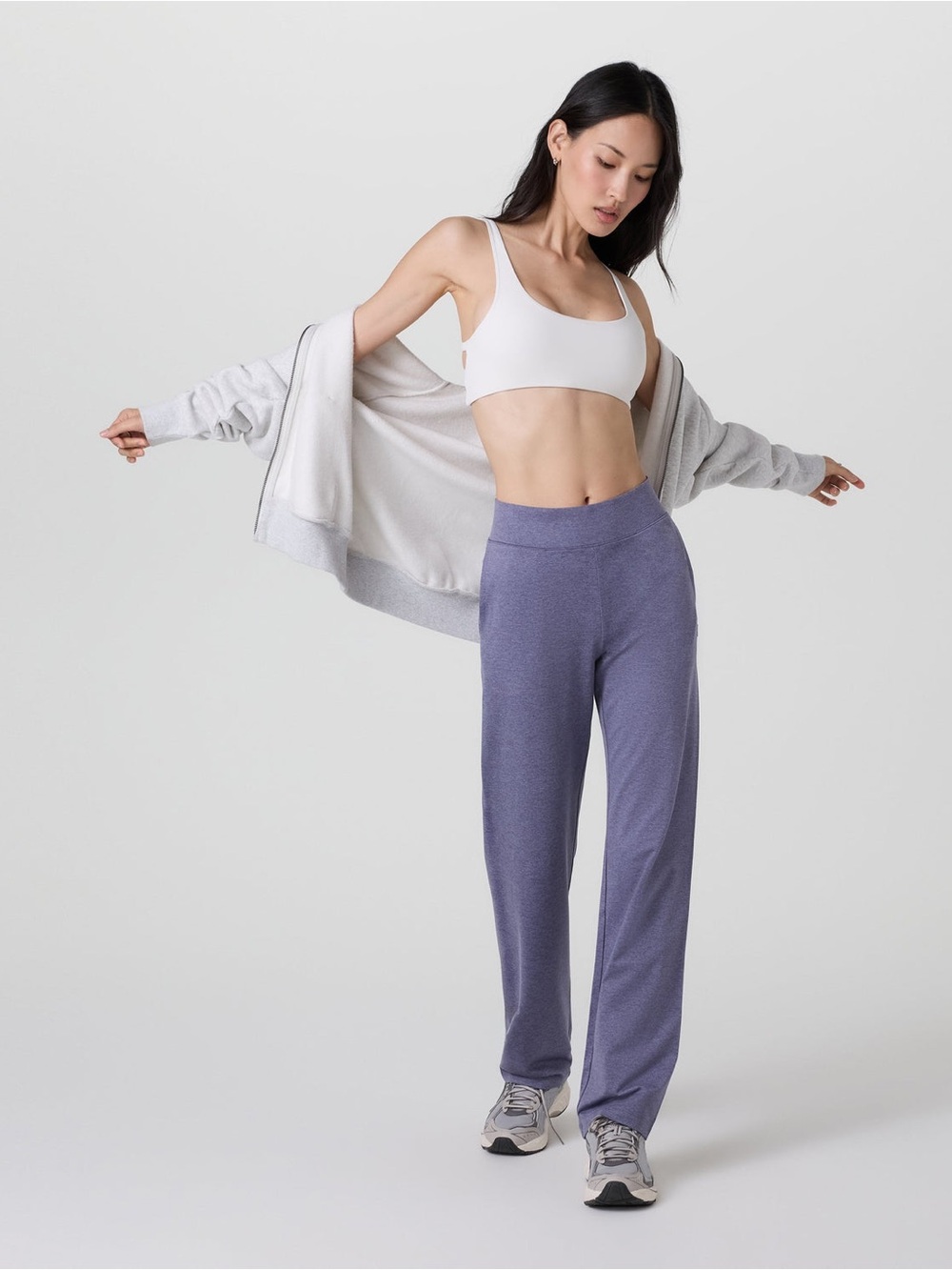 Vuori Halo Straight Leg Trouser DreamKnit Cosmic Heather Size S NWT Minimalist